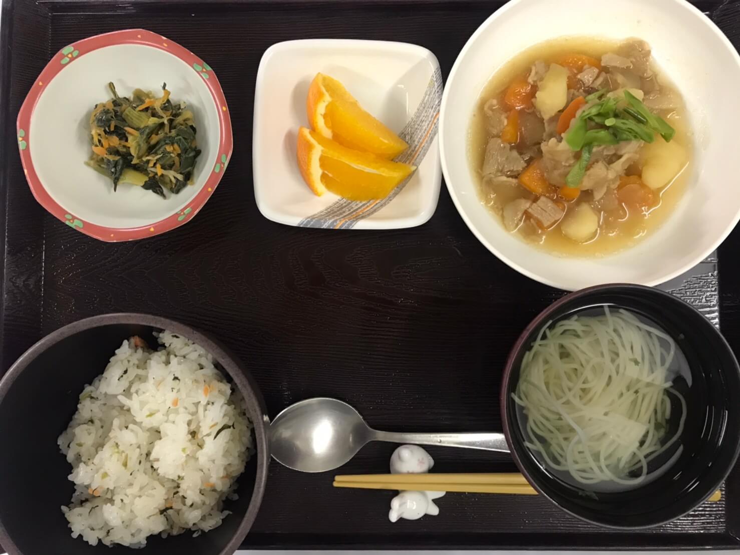 鮭菜飯と肉じゃが♬